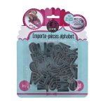 Emporte - pi�ce - lily cook - alphabet - inox - argent - h2 x l2. 4 x p2 cm