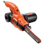 Lime lectrique filaire - black + decker - ka900e - qs - 350w - 455 * 13 mm - avec 3 bandes abrasives ...