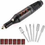 Lime � ongles �lectrique - inf - avec 6 embouts - noir