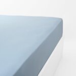 Linandelle drap housse jersey extensible enfant kidor - 70 x 140 cm - bleu clair