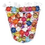 Lindt - 100 bouches assorties lindor - assortiment de chocolats noirblanclait - 1. 250 kgs