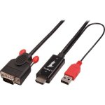 Cble adaptateur hdmi vers vga - lindy - 2m - actif - noir - conversion vido