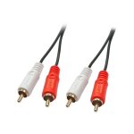 Câble audio premium - lindy - rca x 2 (m) pour rca x 2 (m) - blindé - 10 m Câble audio premium - lindy - rca x 2 (m) pour rca x 2 (m) - blindé - 10 m