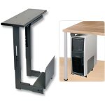 Lindy support pc extractible pour montage sous bureau - mtal - noir
