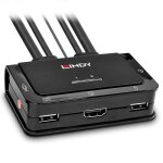 Switch kvm - lindy - 2 ports - hdmi - usb 2. 0 - audio 3. 5 mm