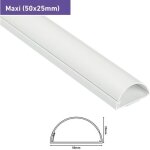 Goulotte Électrique - d - line - 1m5025w - 50x25mm - pvc - blanc Goulotte Électrique - d - line - 1m5025w - 50x25mm - pvc - blanc