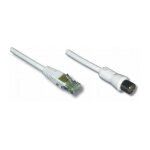 Lineaire tvrje cble antenne rj45 mle / coaxial 95mm mle 3m00