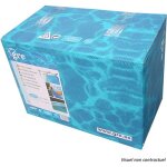 Liner pour piscine ovale gre - 610x375x120 cm - bleu - protection anti - uv