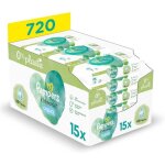 Pampers lingettes bb aqua harmonie 720 lingettes (lot de 15 x 48)sans parfum ni alcool 99% deau et ...