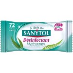 Lingettes d�sinfectantes - sanytol - lot de 10 - paquet de 72 - hypoallerg�niques - test�es en hygi�ne ...