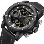Lingyue hommes montre mode bracelet en cuir tanche - sport - led analogique numrique - quartz montre ...