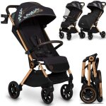 Lionelo cloe - poussette b�b� compacte - jusuq� 22 kg - syst�me l�g�re & pliable - grandes roues - inclu ...