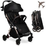 Poussette canne compacte lionelo julie one - jusuq 22 kg - lgre & pliable - accessoires - noir / or ...