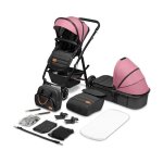 Poussette combine 2en1 lionelo amber - pack poussette canne nacelle sac et accessoires - grand rous ...