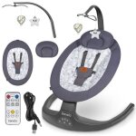 Lionelo ralf - transat et balancelle lectrique bb - fonctionnement par tlcommande - 5 vitesses de ...