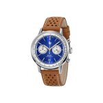 Montre homme lip rallye chrono acier cuir marron 671810 - quartz - etancheit 5 atm
