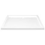 Lis148908 receveur de douche rectangulaire abs blanc 80x90 cm