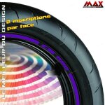 Liserets de jantes cb500 - violet - cb 500 cbf cbr stickers autocollants kit lzh57