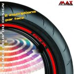 Liserets de jantes gsr - max fc - rouge - autocollants lisers stickers pour jantes de moto