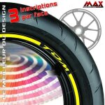 Liserets de jantes tdm - jaune - pour tdm 850 900 stickers adhsifs autocollants lisers kit