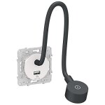 Liseuse - schneider electric - odace - usb - a 21a - luminosit� variable - pr�t � poser