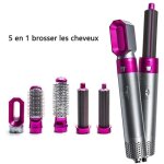 Lisseur cheveux 5 en 1 peigne  air chaud automatique curling stick roll straight double usage coiffure ...