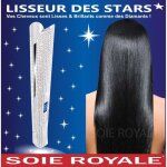 Lisseur professionnel titanium soie royale cure soyeuse lissage ecran lcd strass emballage cadeau