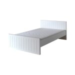 Lit de 120 robin en mdf - swithome - blanc - lits simples - 120 x 200 cm - a lattes - montage facile Lit de 120 robin en mdf - swithome - blanc - lits simples - 120 x 200 cm - a lattes - montage facile