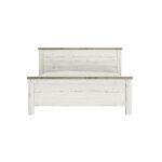Lit adulte 180 x 200 - gami - chamonix - bois - blanc cass�