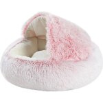 Lit danimal doux pour chats et petite moyenne chiens cuddler coussin rond lit lit portable chat chien ...