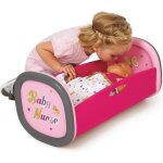 Lit  bascule pour poupon baby nurse - smoby - adapt pour les poupons jusqu 42 cm - rose