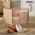 Lit b�b� - 120 x 60 cm - matelas inclus - arty - ch�ne suave / h�tre - sauthon