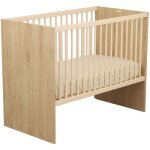 Lit b�b� �volutif - 120 x 60 cm - adele - matelas inclus - h�tre / cr�me - sauthon
