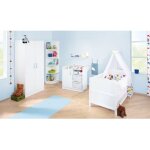 Lit bébé évolutif 140x70 et commode à langer - vic Lit bébé évolutif 140x70 et commode à langer - vic
