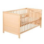 Lit bb volutif 70x140 - roba - rglable en hauteur - 3 barreaux amovibles - coins de transformation ...