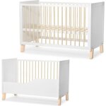 Lit bb multifonction nico - kinderkraft - volutif - 3 niveaux de hauteur - blanc