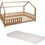 Lit cabane enfant 90 x 190 cm avec matelas Lit cabane enfant 90 x 190 cm avec matelas