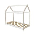 Lit cabane pour enfant camilla - 140 x 70 cm - blanc