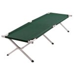 Lit de camp pliant 190x64 vert
