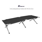 Lit de camp pliant pour lextrieur - quiienclee - noir - 190 x 62 x 42 cm - adulte - camping - rgulier ...