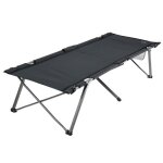 Lit de camp - ocamp - modle summer - couleur noir - acier - polyester 600 d