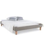 Lit capitonn� - homestyle4u - 2283 - 120x200 cm - 2 places - matelas et sommier inclus