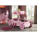 Lit enfant - princesse kate - mdf - 90x200 cm - 4 roues - 2 marchepieds Lit enfant - princesse kate - mdf - 90x200 cm - 4 roues - 2 marchepieds