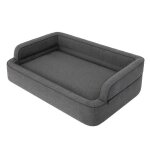 Lit pour chien meubles pour animaux lit pour chat housse amovible paniercoussin pour chien graphite xxl: ...