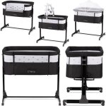 Momi revo ? lit cododo b�b� r�glable ? berceau 2 - en - 1 avec matelas moustiquaire jouets ? hauteur ...