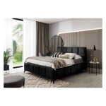 Lit coffre mod�le hawai - luxury design bed black - lit + sommier 140x190cm