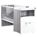 Lit combin - 120x60cm - evolutif en 90x190cm - babyprice nao - en bois
