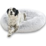 Lit coussin chien chat apaisant 60cm dodo donut? confortable rond doux cocon peluche anti stress panier ...
