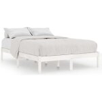Lit double 2 place 160 x 200 cm cadre de lit avec sommier en bois de pin massif sans matelas sans tête ... Lit double 2 place 160 x 200 cm cadre de lit avec sommier en bois de pin massif sans matelas sans tête ...