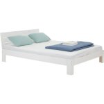 Lit double pour adulte thomas couchage 140 x 190 cm avec t�te de lit 2 places pour 2 personnes en pin ...